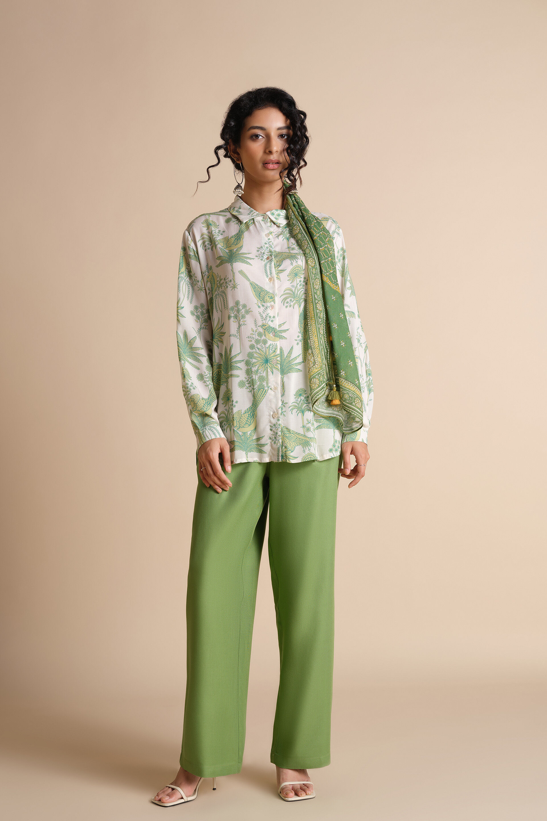 Hara Bhara Shirt, Off White, image 5